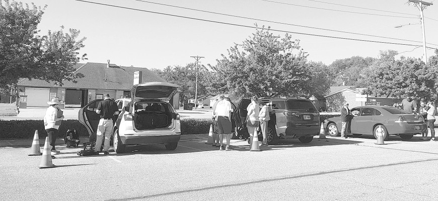 Last Saturday's car seat safety check in Haysville helped 29 children with safer rides. This was the 25th year for the event. Contributed photo