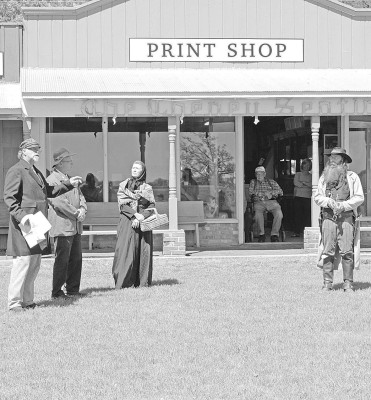 Paul Rhodes/TSnews ABOVE: Souders Museum's “Main Street” and its accompanying grounds make the facility perfect for numerous public and private events. This picture shows a re-enactment from a community celebration at Souders.