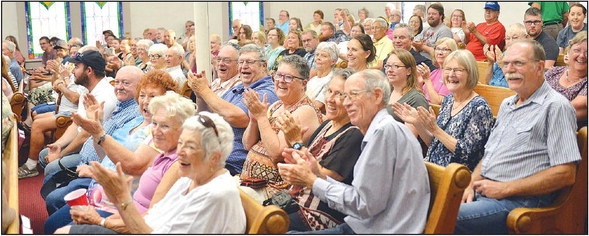 A large crowd was on hand to hear the Baptist Boys perform in the Milton Baptist Church sanctuary. The annual fish fry pulls in a large crowd to the quiet village in northwest Sumner County, near the Sedgwick and Kingman county lines. See more on Page A12. Dale Stelz/TSnews