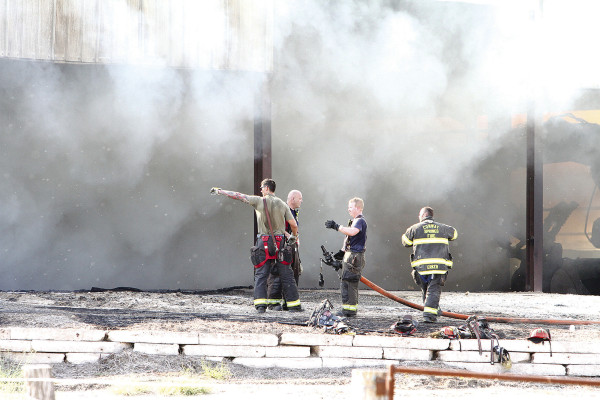 Sedgwick County Fire District No. 1 battled Sunday’s blaze with assistance from firefighters from Cheney, Conway Springs and Wichita. Travis Mounts/TSnews