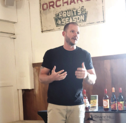 LEFT: Jessica Blood discusses the transformation of her and her husband Jeff's business with the addition of Blood Orchard Brewery. RIGHT: New head football coach Cody Peabody is taking over the program at Campus High School. Paul Rhodes/TSnews