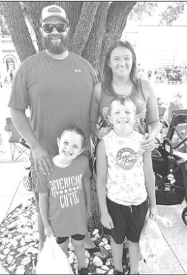 Jordan and Courtney Heinze, with their two children, son Carter, 9, and daughter Avery, 5 Contributed photo