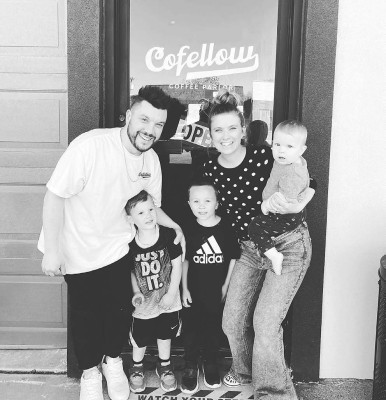 Jason Weldon and his family own Cofellow Coffee Parlor, which is open Monday through Saturday. Contributed photo