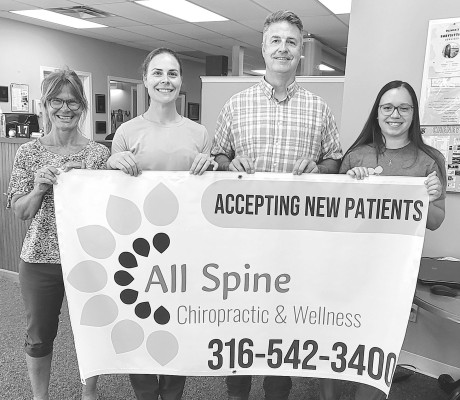 Pictured from left are Gina Gould, Dr. Alissa Gould, Dr. Steve Gould, and receptionist Megan Ratcliff. Paul Rhodes/TSnews.com