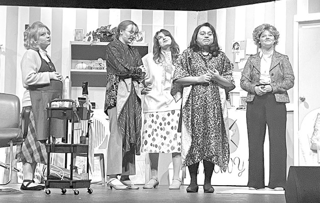 The cast and crew of “Steel Magnolias.” Clearwater High School students will stage the show this Saturday and Sunday. Contributed photo