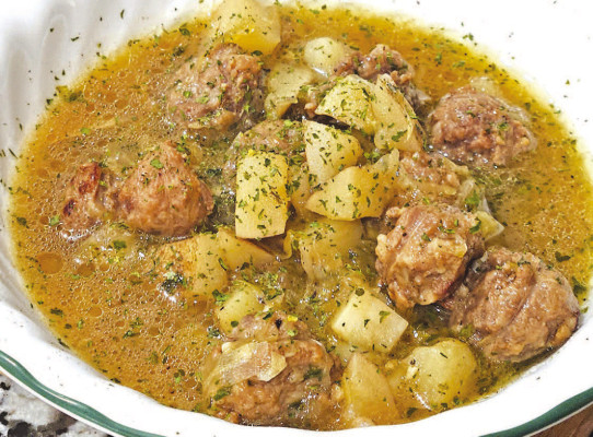 Oktoberfest stew includes all the flavors of the traditional celebration, from beer and sausage to cabbage and potatoes. Paired with a thick, crusty slice of bread, it makes for a cozy, warming dinner.