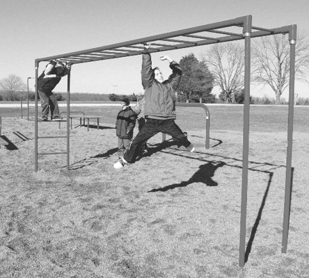 This photo gives an idea of what one of the new pieces of playground equipment will look like at Garden Plain's Ternes Park. A grant from Garden Plain State Bank will pay for new equipment. Contributed photo
