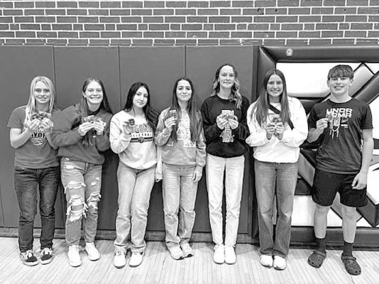 Argonia High School students participated in the Nov. 11 Caldwell Math Relays. Students did well, including a third-place finish for the seniors. Contributed photo