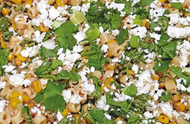 There’s a kernel of summer flavor in this pasta salad