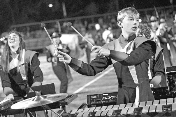 Publisher Paul Rhodes was able to photograph his grandson Felix Hudson as he performed in the Rock Bridge High School Marching Band during halftime of a home game in Columbia, Mo., last Friday. Paul Rhodes/TSnews