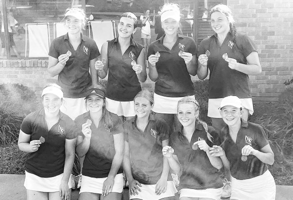 The Cheney Cardinals pose with their medals after winning at Pratt on Monday. Contributed photo