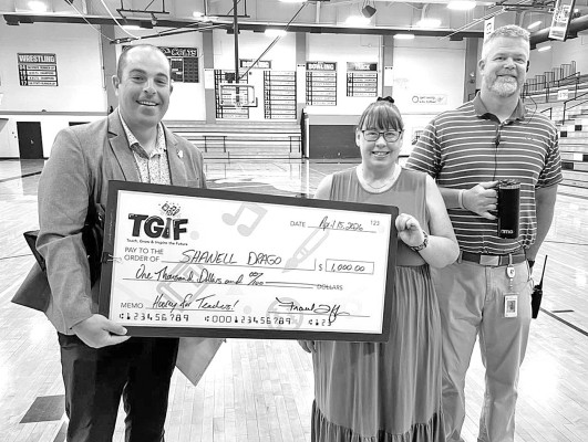 Campus High School teacher Shanell Drago has been awarded a $1,000 Teach, Grow and Inspire the Future Grant from Credit Union of America. The grant will help fund forensic kits for the CHS law enforcement class. Contributed photo