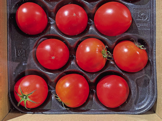 Mulching and consistent watering are two steps that help keep tomatoes from cracking.