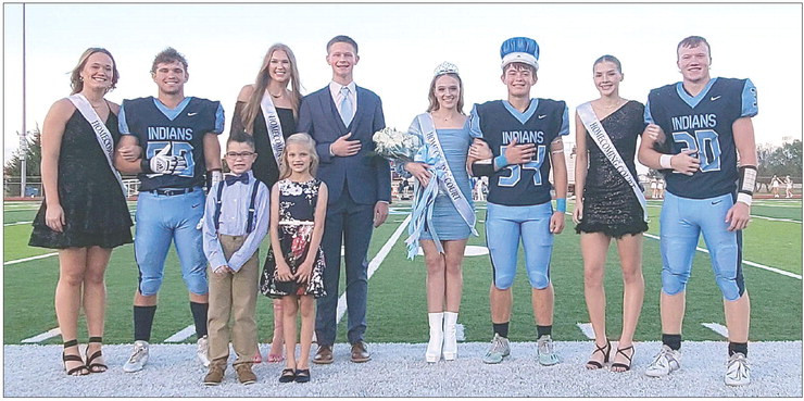 ABOVE: The 2023 fall homecoming court at Clearwater High School. BELOW: The homecoming candidate couples were, from left, Ali Clevenger and Aiden Snell, Elizabeth Tjaden and Rocky Hennes, Harley Coen and Weston Burford, and Izzy Buchman and Eli Winter. Coronation was held last Friday. Jessica Reed/TSnews