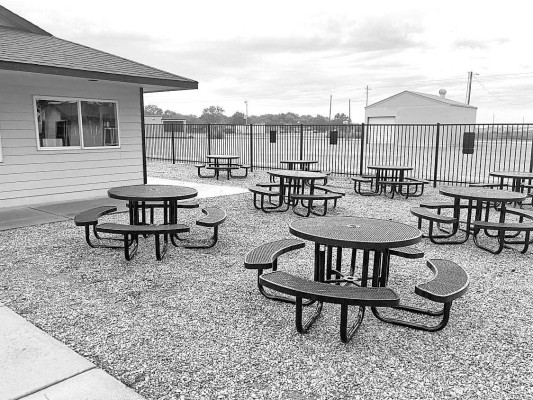 The Garden Plain Booster Club, with help from an anonymous donor, has provided new picnic tables at Gard Field. Contributed photo