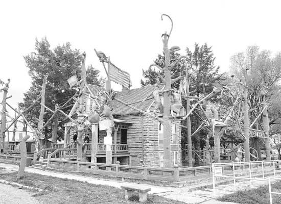 It's hard for a photo to truly capture the spirit of the Garden of Eden in Lucas, Kan. It's a massive grassroots art installation that was built by Civil War veteran S.P. Dinsmoor. Paul Rhodes/TSnews