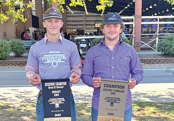 Hayden Smarsh, left, and Wyatt Smarsh did well in the sheep competitions at this year’s Sedgwick County Fair. Contributed photo