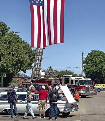 Exceptional weather helped bring a large crowd to the annual Cheney Fire Department car show last Saturday, which serves as a fundraiser for the department. With the good weather, the show also drew more entries than a year ago. Travis Mounts/TSnews