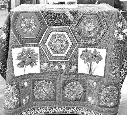 Different quilts art displayed each month at the Haysville Community Library.