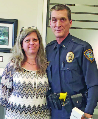 Lt. Jason Gearhardt was recently recognized for his 30 years of service as a law enforcement officer in Clearwater. Contributed photo