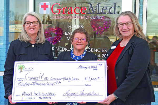 The Mikesell Family Foundation has presented a $19,000 grant to GraceMed Clearwater Health Clinic. Contributed photo