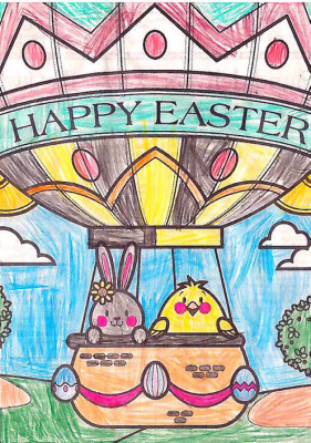 Coloring contest winners