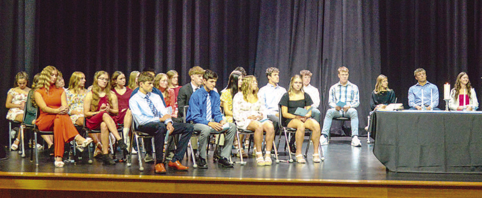 Garden Plain High School inducted new members into the National Honor Society in a ceremony on Oct. 13. John Bloomquist/Contributed photo