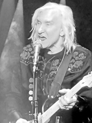Joe Walsh performs on stage Saturday night at Intrust Bank Arena in Wichita. The occasion was Vets Aid, a benefit concert that Joe Walsh has led for eight years. Paul Rhodes/TSnews