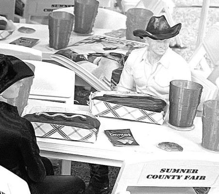 Mini versions of the Sumner County Fair Guide are one of the finer details that Aimee Mon of Caldwell puts into the dioramas that she enters in the Fair. She gave one to managing editor Travis Mounts. The guide can be seen on the back table. Other details include a Doritos bag, hot dogs, cups, and people who may or not be based on real human beings. Travis Mounts/TSnews