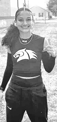 BreAna Garrett-Tillemans owns three Campus Colts track records. Last week, she set a new record in the 200 meters. Contributed photo