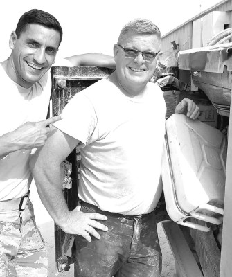 John Shankles, right, spent 22 years in the Armed Forces and was part of the War on Terrorism. Contributed photo