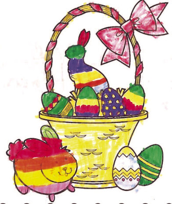 Easter coloring contest winners