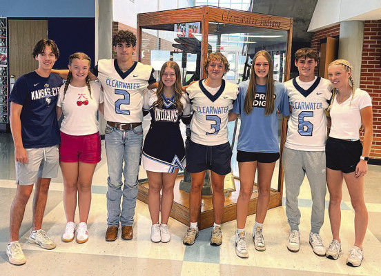 Clearwater High School’s fall homecoming will take place on Friday. The year's candidates are, from left, Carter Toothaker, Keely Dlugokecki, Cooper Williams, Bryanna Christiansen, Dylan hanna, Kenzy McArtor, Trent Fisher and Camryn Carlson. Contributed photo