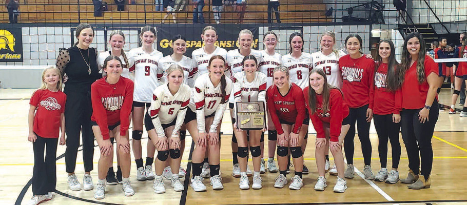 The Conway Springs Cardinals won their regional tournament early this week to earn a spot in Saturday’s fourteam substate tournament in Class 2A. Contributed photo