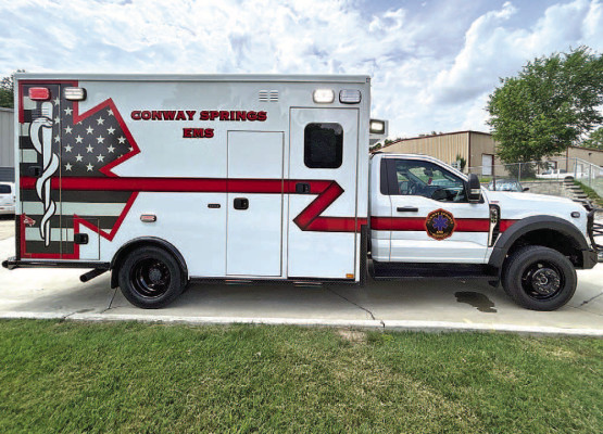 Conway Springs EMS replaced their ambulance with a newer one. It cost $310,000 and is fully customized. Contributed photo