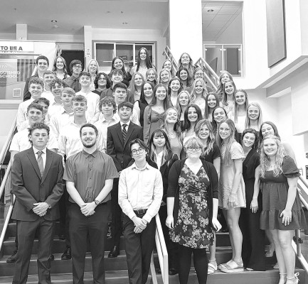Eisenhower High School inducted 49 new students as first year National Honor Society members.