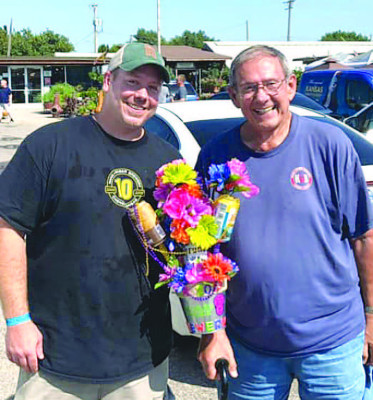 Hank Sanford, right, and his son, Steve, spend time together at a 2019 event in Wichita. Hank was the founder and namesake of Hank Is Wiser Brewery in Cheney. The elder Sanford died last month. Contributed photo