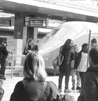 A high-speed train pulls into Rome's Termini, one of the largest train stations in the world. Paul Rhodes/TSnews
