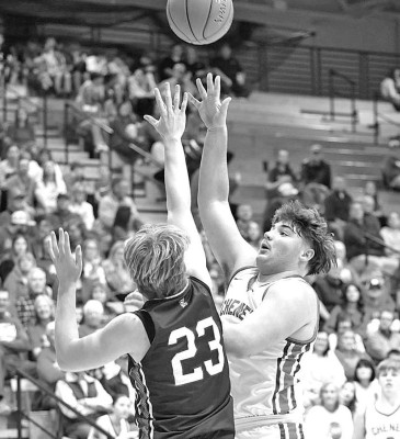 Ayden Koehn scored a game-high 20 points to help Cheney defeat Trinity Academy in a CPL battle. Andrea McDaniel/TSnews