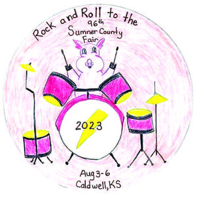 Nora Steffan designed the 2023 Sumner County Fair’s official button.
