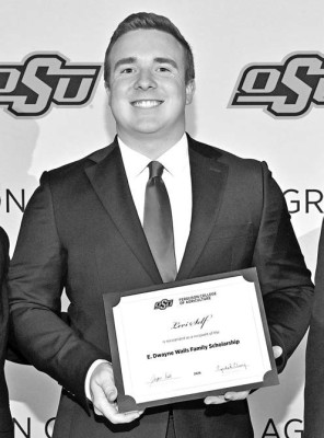 Levi Self of Cheney is the recipient of the E. Dwayne Walls Family Scholarship at Oklahoma State's Ferguson College of Agriculture. Contributed photo