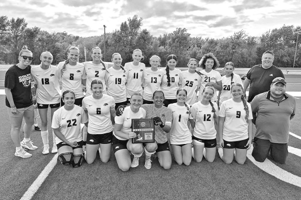 The Campus Colts soccer team celebrates their regional championship victory last week. The Colts won twice on the road to advance to the Class 6A tournament. Campus has won a regional championship just two other times in the program’s history. Contributed photo