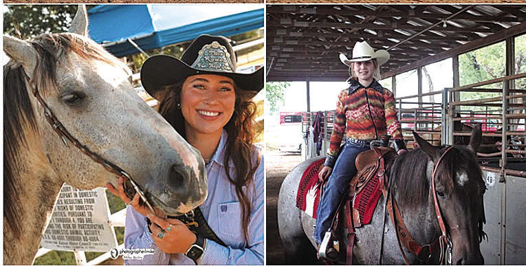 Jordyn Trout of Garden Plain was named Miss Rodeo Fort Hays. Above is Trout at the Sedgwick County Fair horse show from this year and the other is of her 10 years ago at her first horse show. Contributed photo