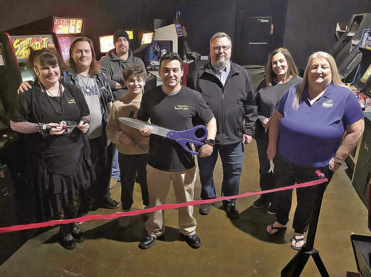 The Haysville Arcade recently celebrated its opening with a ribbon cutting with the Haysville Chamber of Commerce. The business is located on Main Street. Contributed photo/ Haysville Chamber