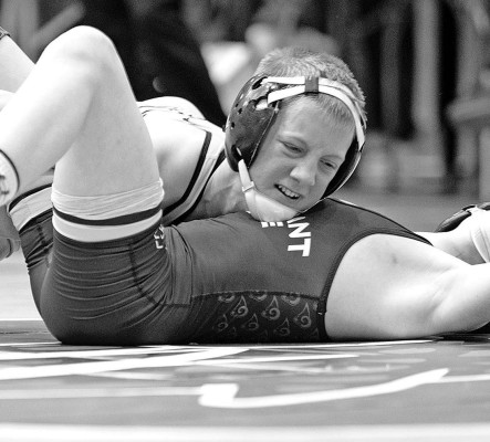 Nate Eck of Garden Plain finished fourth at 106 pounds at the 3-2-1A State meet in Hays. Robin Wunderlich/Eureka Herald