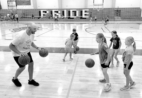 The annual Cardinal Youth Basketball Camp in Conway Springs was held May 21-23. The camp drew nearly 60 boys and girls from first through sixth grade to learn the fundamentals of the game and have some fun. Contributed photo