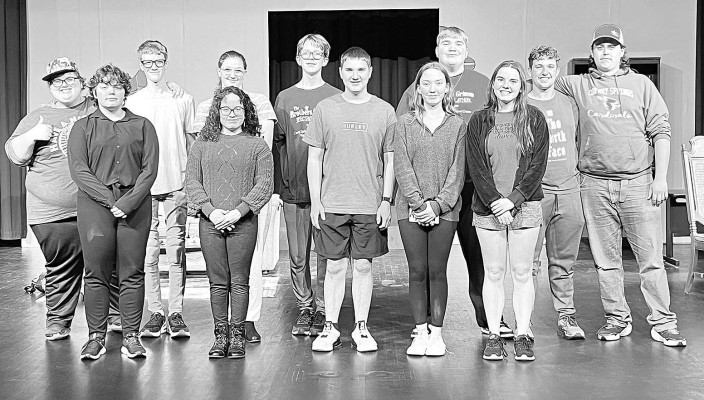 Conway Springs High School students will put on “Frankenstein Slept Here” this weekend. Contributed photo