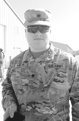 Dustin Martin followed in his father’s footsteps and joined the military. He and his father, Doug, are both members of the Kansas Army National Guard. They were deployed togther to Kuwait and to Iraq in 2018. Contributed photo