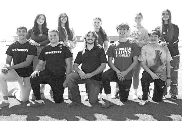 Goddard High School fall homecoming will take place on Friday. This year's queen candidates are, back row from left, Modesta Moreno, Charlotte Hickey, Alivia Haney, Kaytee Smith and Ryleigh Brown. The king candidates are, front from left, Bryer Rojas, Neil Oltmer, Brandon Johnson, Jaxen Terhune and Jared Bay. Contributed photo/Athena Mah