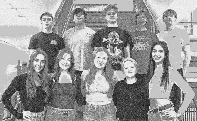 Goddard High School homecoming coronation will take place on Friday. The queen candidates are, front row from left, Tristan Carr, Emma Culver, Hailey Daffron, Kate Grilliot and Rachel Immons. The king candidates are, back row from left, Aidan Avalos, Jaxon Bridwell, Jacob Goodwin, Luke Griffith and Eastyn Vieyra. Contributed photo